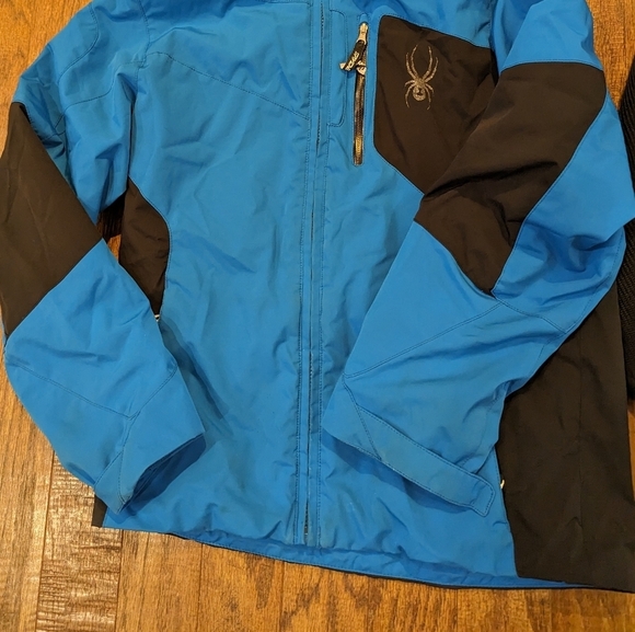 Spyder youth jacket, & attachable Full Zip core sweater Sz 14 - Picture 13 of 16